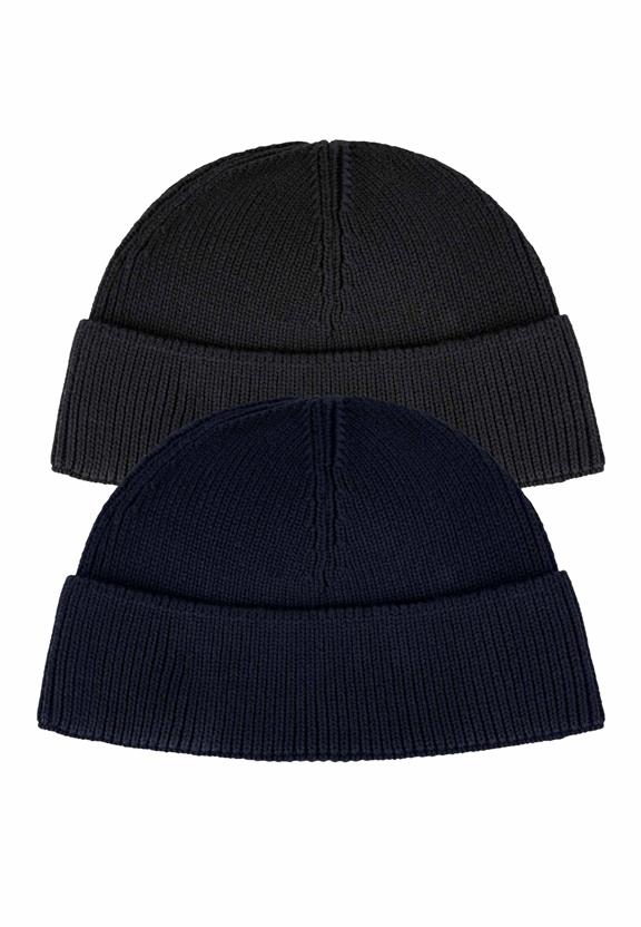 Multipack Short Beanie Rafi Navy Black via Shop Like You Give a Damn