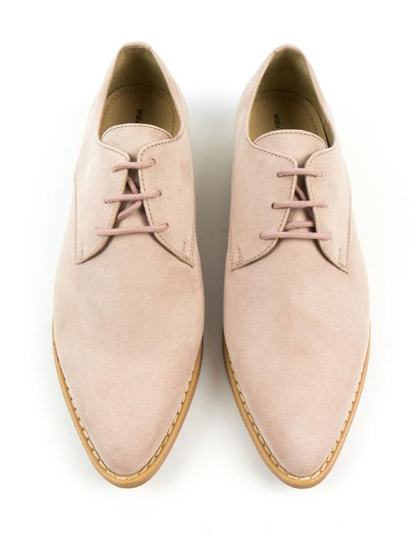 Derbys Point Toe Pink from Shop Like You Give a Damn